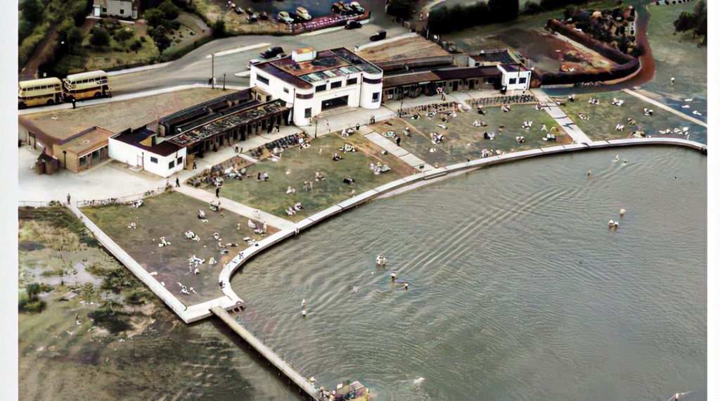 The Pavillion From Above Around 1950