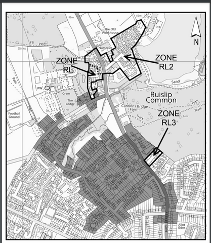 RL4 Parking Zone Ruislip Lido
